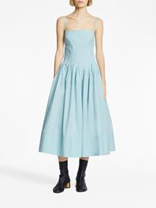 Proenza Schouler bustier-style cotton-blend dress - Blauw