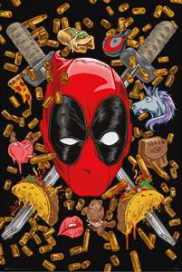 Grupo Erik Poster Marvel Deadpool Bullets and Chimichangas 61x91,5cm