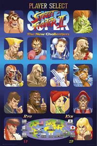Grupo Erik Poster Street Fighter Player Select 61x91,5cm