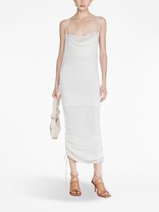 Dion Lee semi-sheer gathered dress - Wit