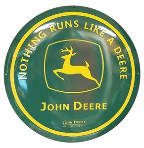 Fiftiesstore John Deere Logo Emaille Bord - 50cm