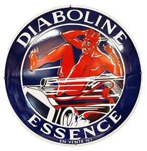 Fiftiesstore Diaboline Essence Emaille Bord - 50cm