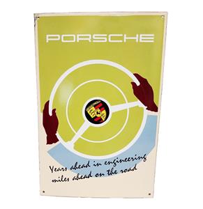 Fiftiesstore Porsche Years Ahead Emaille Bord - 52 x 35 cm