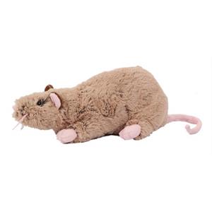 PIA Soft Toys Pluche rat knuffel - bruin - 22 cm -