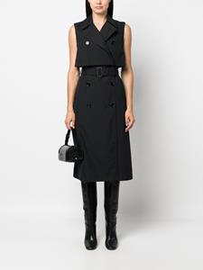 Burberry sleeveless trench dress - Zwart