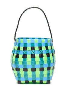 Marni Kids Pod woven bucket bag - Groen