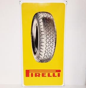 Fiftiesstore Pirelli Tyre Emaille Bord - 60 x 30cm