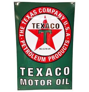 Fiftiesstore Texaco Motor Oil Emaille Bord - 60 x 40cm