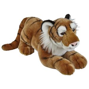 Ravensden Grote pluche bruine tijger knuffel 50 cm speelgoed -