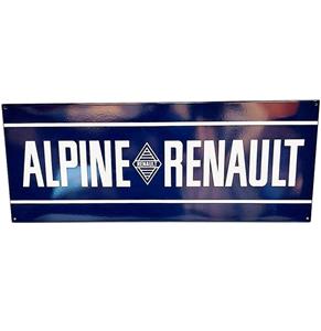 Fiftiesstore Alpine Renault Emaille Bord - 90 x 35cm