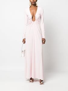 Christopher Esber Arced Palm long-sleeved dress - Roze