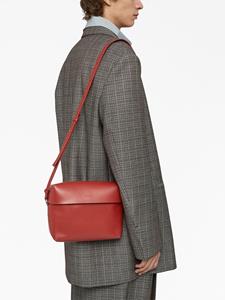 Jil Sander square leather shoulder bag - Rood