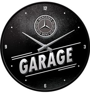 Fiftiesstore Wandklok Mercedes-Benz Garage