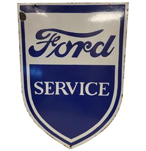 Fiftiesstore Ford Service Emaille Bord - Dubbelzijdig - Zwaar - 85 x 60 cm