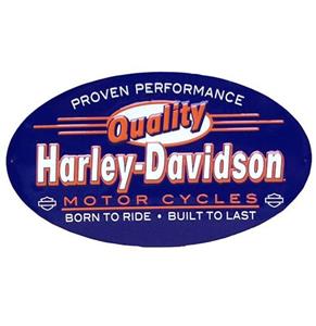 Fiftiesstore Harley-Davidson Metalen Plaat Embossed Quality