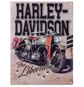 Fiftiesstore Harley-Davidson The Liberator Tinnen Bord Met Reliëf - 30 x 40 cm