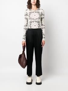 Nanushka elasticated-waist cropped trousers - Zwart