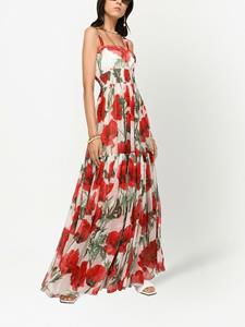Dolce & Gabbana Jurk met bloemenprint - Wit