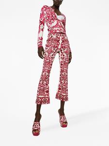 Dolce & Gabbana Cropped broek - Rood