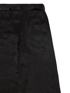 Jason Wu cropped wide-leg silk trousers - Zwart