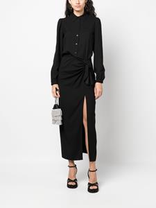 MOSCHINO JEANS front-slit button-up dress - Zwart