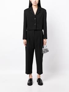 STUDIO TOMBOY pleat-detailing cropped trousers - Zwart