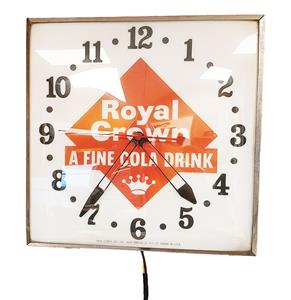Fiftiesstore Royal Crown Cola Electrische Klok met Licht - Origineel