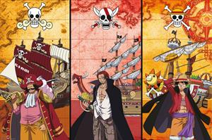 ABYstyle Poster One Piece Captains and Boats 91,5x61cm
