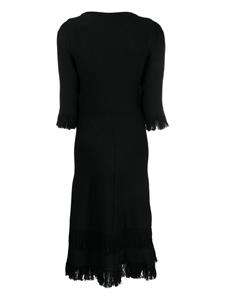 Charlott Wollen jurk - Zwart