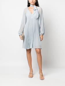 Zimmermann Sunray pleated long-sleeve dress - Blauw