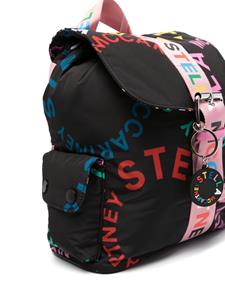Stella McCartney Kids logo-print buckle backpack - Zwart