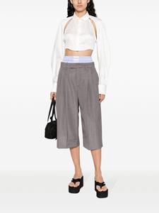 Alexander Wang double-waist cropped trousers - Grijs