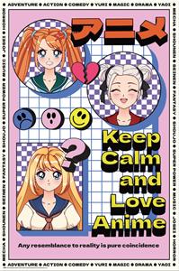 Grupo Erik Poster Keep Calm and Love Anime 61x91,5cm