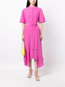 Stella McCartney Iconics crepe asymmetric dress - Roze
