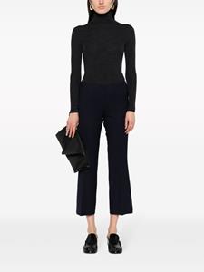 P.A.R.O.S.H. cropped flared virgin wool trousers - Blauw