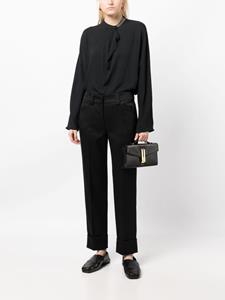 Fabiana Filippi high-waist cropped trousers - Zwart