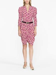 ISABEL MARANT Celina graphic-print dress - Roze
