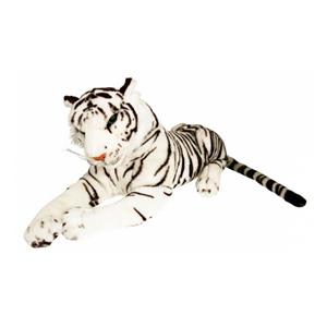 Merkloos Mega witte tijger knuffel 100 cm -