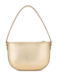 Dolce & Gabbana Kids logo-plaque leather shoulder bag - Goud