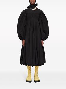 Jil Sander calf-length long-sleeve dress - Zwart