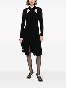 ISABEL MARANT Payton cut-out asymmetric-hem dress - Zwart