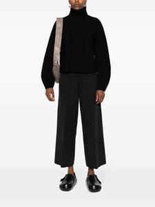 JOSEPH pressed-crease merino cropped trousers - Zwart