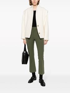 FRAME cropped stretch-cotton trousers - Groen