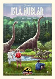 FaNaTtik Jurassic Park Art Print 30th Anniversary Edition Limited Isla Nublar Edition 42 x 30 cm
