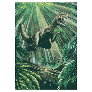FaNaTtik Jurassic Park Art Print 30th Anniversary Edition Limited Jungle Art Edition 42 x 30 cm