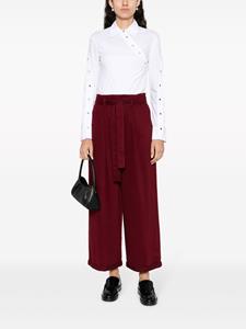 PINKO wide-leg cropped trousers - Rood