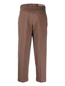 Briglia 1949 mid-rise tapered cropped trousers - Bruin