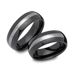 Unique Moderne Tweekleurige Wolfraam Ringen