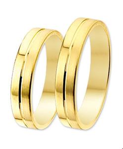 Quickjewels Huiscollectie Goud Geelgouden Ring A407 - 4 mm - zonder steen 4008784 16.50 mm (52)