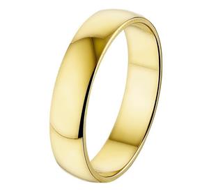 Quickjewels Huiscollectie Goud Geelgouden Ring A413 - 5 mm - zonder steen 4018123 16.00 mm (50)